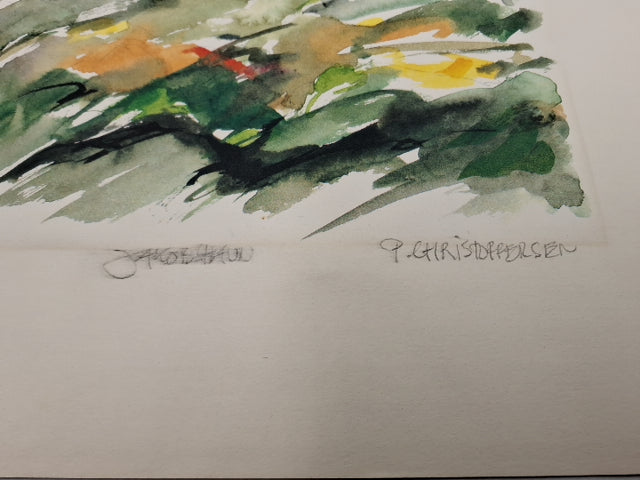 P. Christoffersen Akvaral tryk Jakobshavn